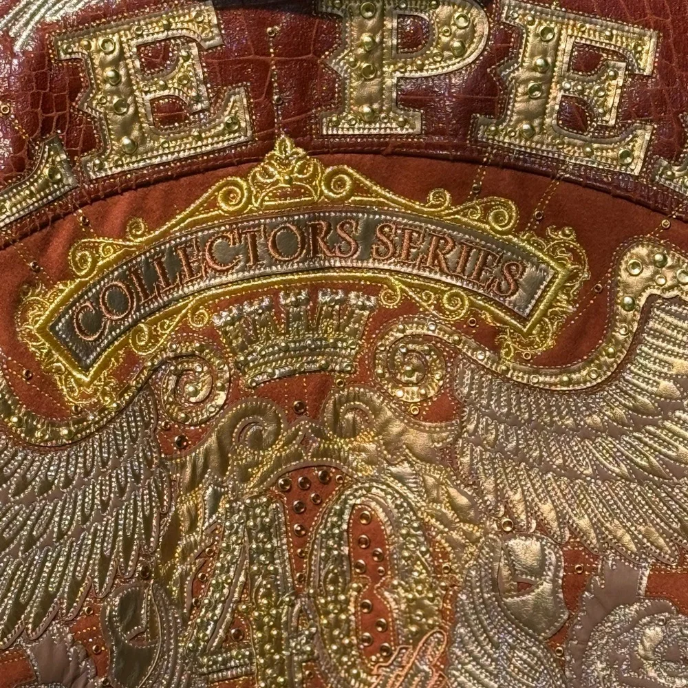 Pelle Pelle Brown Leather Jacket with Fur Collar - Picture 5 of 6